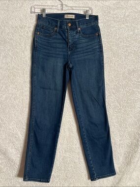 Madewell Straight-Leg Jeans in Dark Blue Denim
